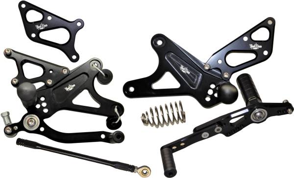 VOODOO - BILLET REAR SET BLACK - Image 1