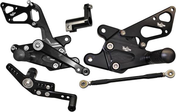 VOODOO - BILLET REAR SET BLACK - Image 1