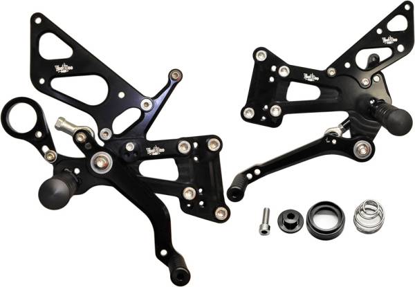 VOODOO - BILLET REAR SET BLACK - Image 1