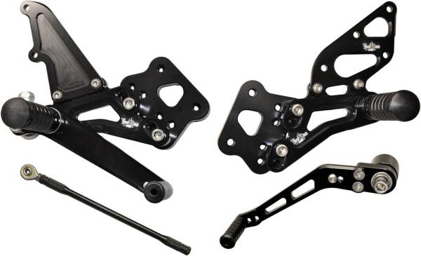 VOODOO - BILLET REAR SET BLACK - Image 1