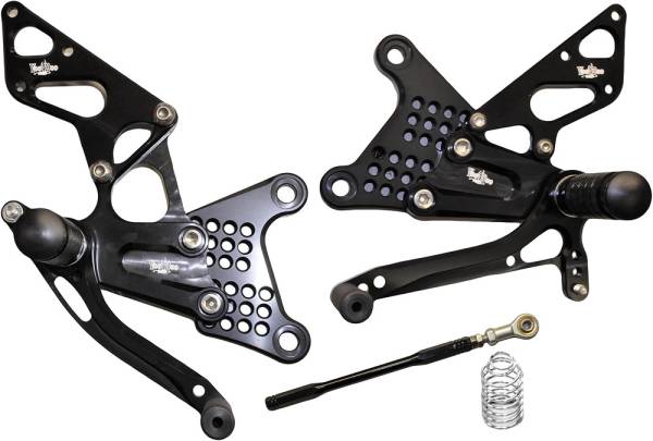 VOODOO - BILLET REAR SET BLACK - Image 1