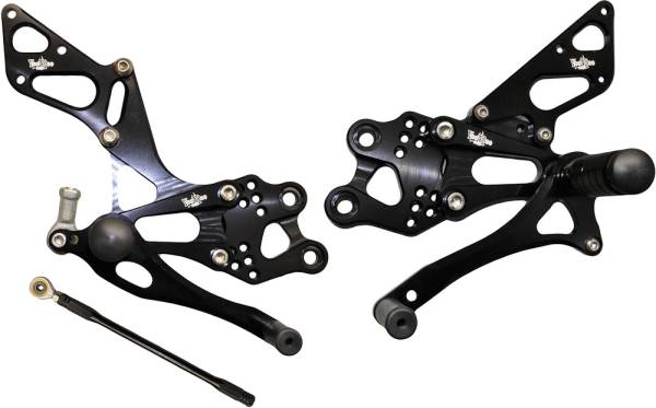 VOODOO - BILLET REAR SET BLACK - Image 1