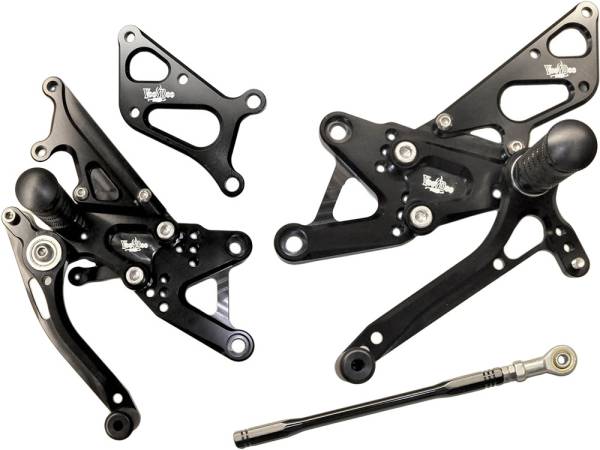 VOODOO - BILLET REAR SET BLACK - Image 1