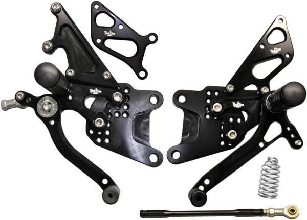 VOODOO - BILLET REAR SET BLACK - Image 1