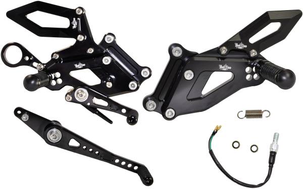 VOODOO - BILLET REAR SET BLACK - Image 1