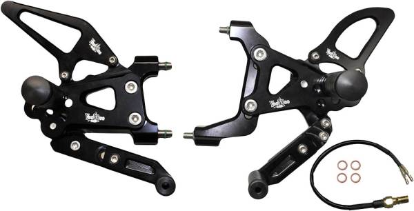 VOODOO - BILLET REAR SET BLACK - Image 1