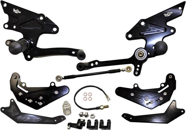 VOODOO - BILLET REAR SET BLACK - Image 1