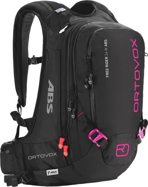 ORTOVOX - FREERIDER 24 WOMENS ABS COMPLETE SET S/M (BLACK/PINK) - Image 1