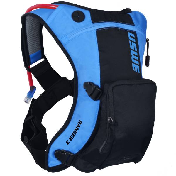 USWE - RANGER 3 HYDRATION SYSTEM BLUE/BLACK 2.0L - Image 1