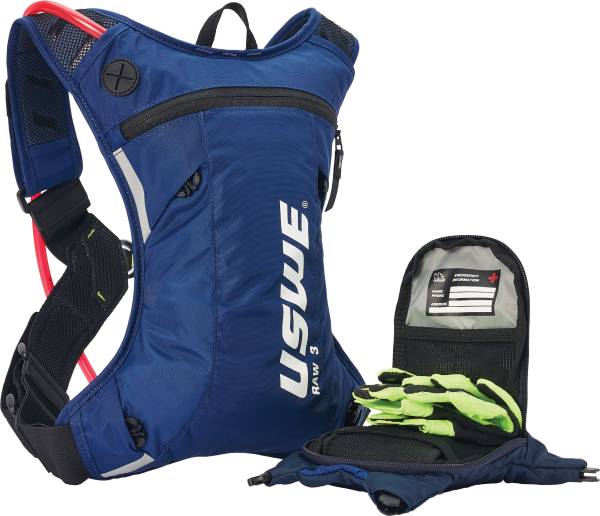 USWE - MOTO HYDRO 3 FACTORY BLUE 2.0L HYDRATION PACK PNP TUBE - Image 1