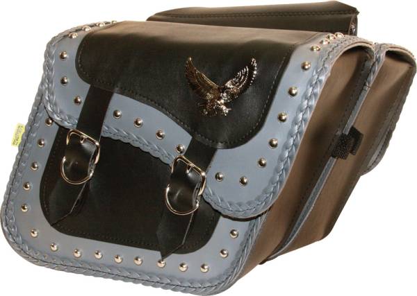 WILLIE & MAX - COMPACT SLANT GREY STUDDED - Image 1