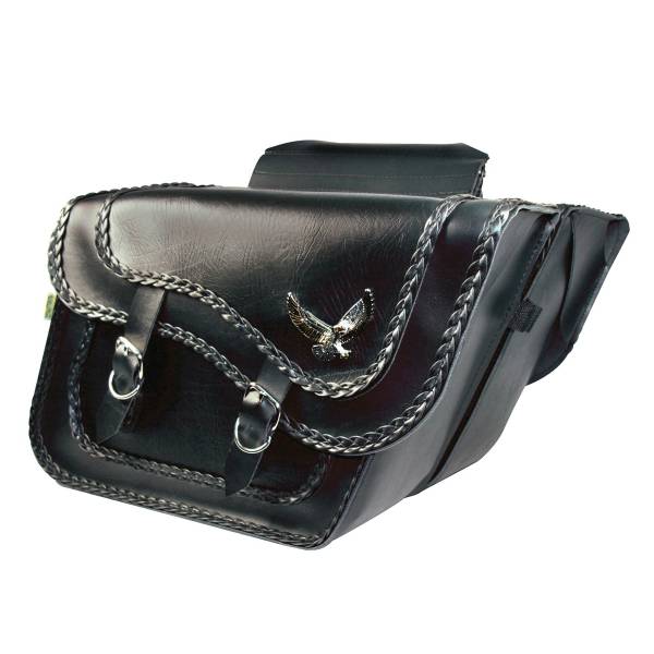 WILLIE & MAX - SADDLEBAG SUPER SLANT BLACK MAGIC 16"X11"X6.5" - Image 1