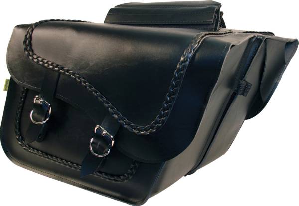 WILLIE & MAX - SADDLEBAG FLEETSIDE SLANT BRAIDED 16"X11"X6.5" - Image 1