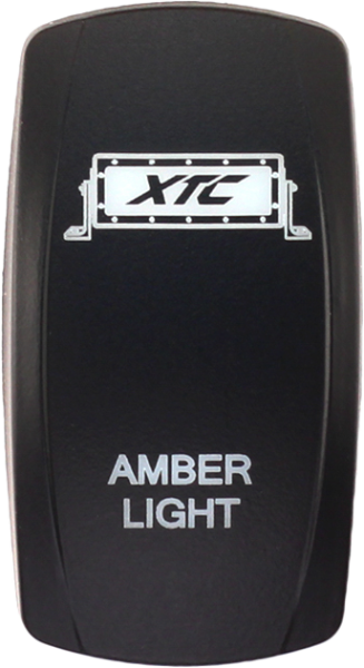 XTC POWER PRODUCTS - DASH SWITCH ROCKER FACE AMBER LIGHT BAR - Image 1