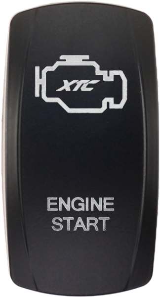 XTC POWER PRODUCTS - DASH SWITCH ROCKER FACE ENGINE START - Image 1