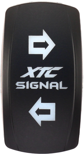 XTC POWER PRODUCTS - DASH SWITCH ROCKER FACE TURN SIGNAL VERTICAL - Image 1