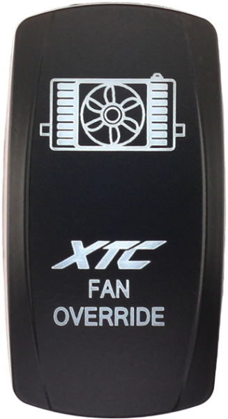 XTC POWER PRODUCTS - DASH SWITCH ROCKER FACE XTC FAN OVERRIDE - Image 1