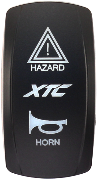 XTC POWER PRODUCTS - DASH SWITCH ROCKER FACE XTC HAZARD/HORN - Image 1