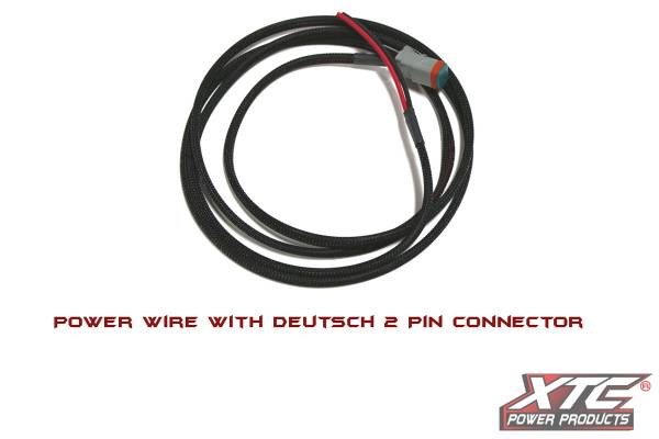 XTC POWER PRODUCTS - 6' 14 GA. POWER WIRE TO 2 PIN DEUTSCH CONNECTOR - Image 1