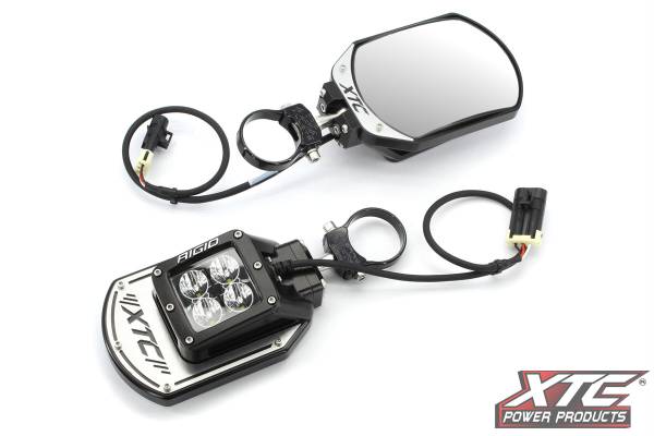 XTC POWER PRODUCTS - SIDE MIRRORS W/2.00 CLAMP ROLL CAGE BAR CLAMP 2.00 - Image 1