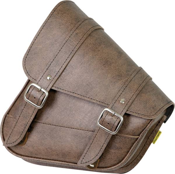 WILLIE & MAX - VINTAGE SWINGARM BAG 10.5"X11.5"X4.5" BROWN - Image 1