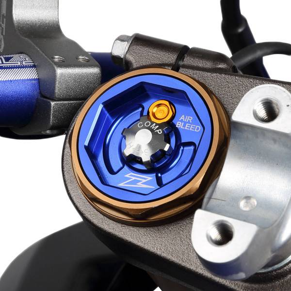 ZETA - FRONT FORK TOP CAP BLUE - Image 1