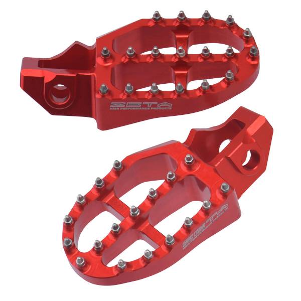 DRC - ALUMINUM FOOTPEGS GAS RED - Image 1