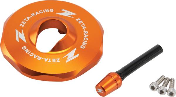 ZETA - BILLET GAS CAP ORANGE - Image 1