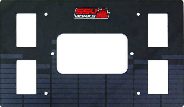 SSV WORKS - SSV DASH PLATE KIT POL RZR - Image 1