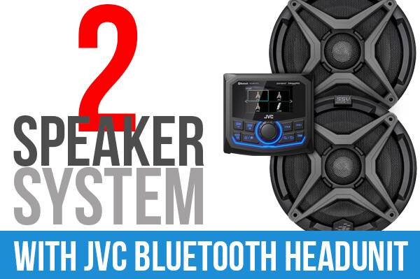 SSV WORKS - 2 SPEAKER PLUG AND PLAY KIT WITH JVC MR1 RECEIVER - Image 1