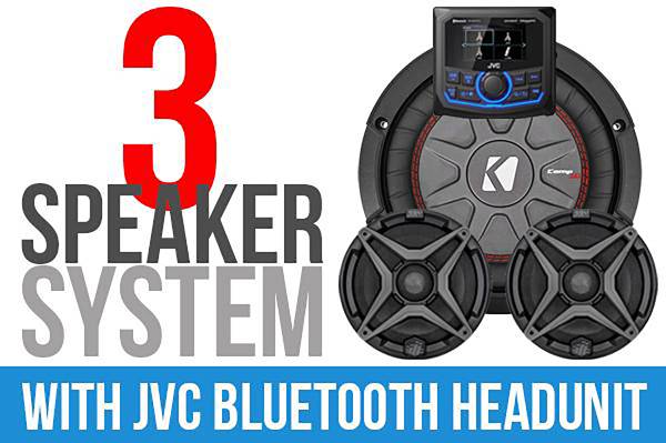 SSV WORKS - 3 SPEAKER PLUG AND PLAY KIT WITH JVC MR1 RECEIVER - Image 1