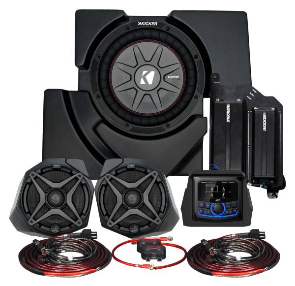 SSV WORKS - 3 SPEAKER PLUG AND PLAY KIT W/ JVC MR1 RECEIVER AND CAMERA - Image 1