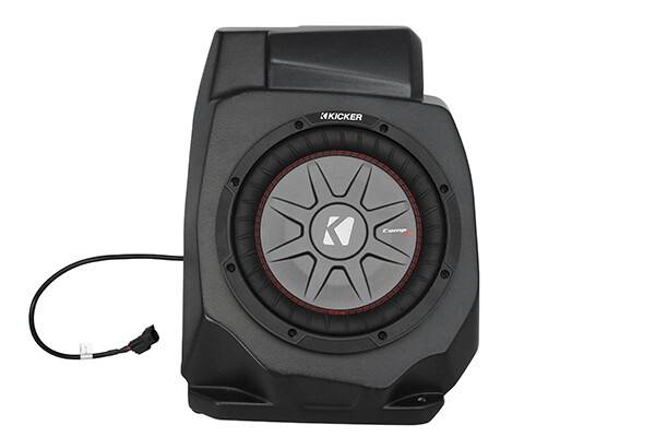 SSV WORKS - 10" KICKER SUB UNDER DASH W/ AMP POL - Image 1