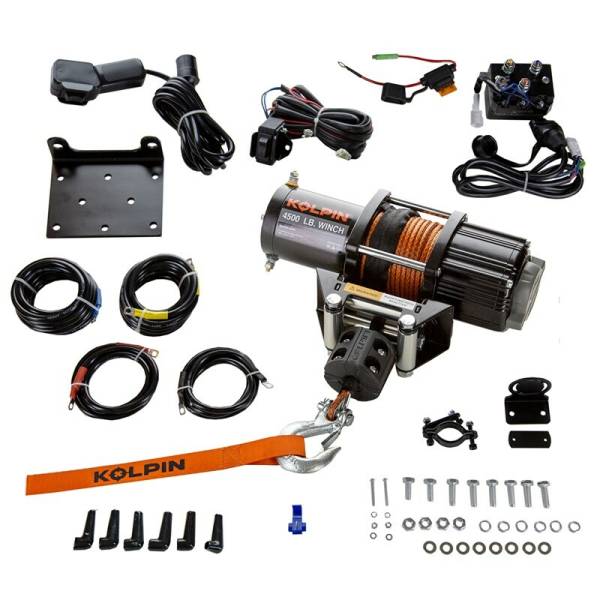 KOLPIN - QUICK MOUNT WINCH 4500 SYNTHETIC HON - Image 1