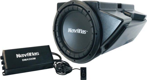 NAVATLAS - UNDERDASH SUBWOOFER 10 IN. WITH 500W AMP POL - Image 1