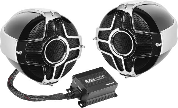 BOSS AUDIO - 4" HANDLEBAR MOUNT 1000W 2-SPEAKER SYSTEM - Image 1