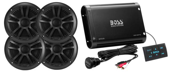 BOSS AUDIO - AMP SPEAKER KIT 4CH 500W BLUETOOTH - Image 1