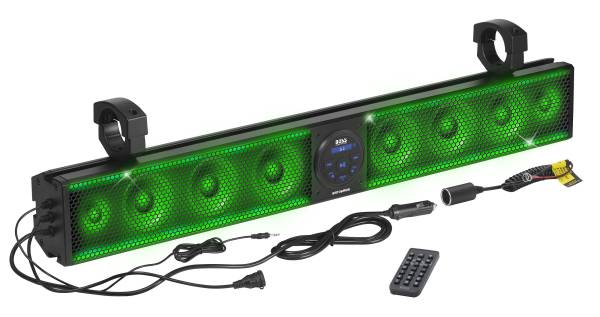 BOSS AUDIO - 36" RIOT SOUND BAR WITH RGB 8 SPEAKERS FITS 1.5-2.0" BARS - Image 1