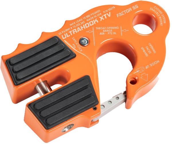 FACTOR 55 - ULTRAHOOK XTV WINCH SHACKLE MOUNT ORANGE - Image 1