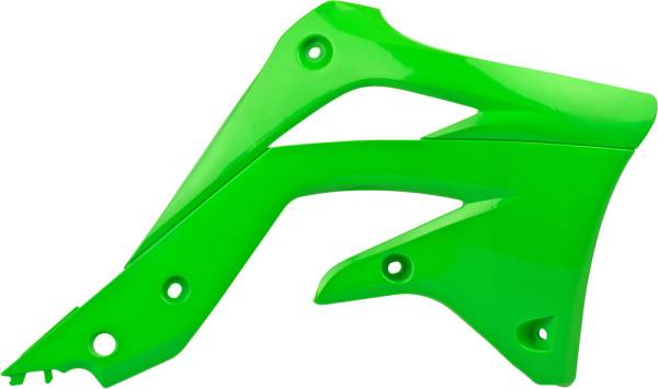 POLISPORT - RADIATOR SHROUD GREEN/GREEN - Image 1