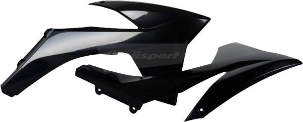 POLISPORT - RADIATOR SHROUD BLACK - Image 1