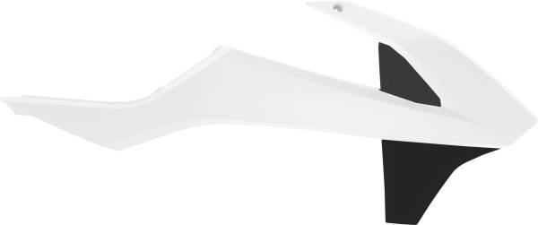 POLISPORT - RADIATOR SHROUD WHITE/BLACK - Image 1