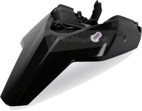 POLISPORT - REAR FENDER & SIDE PANELS BLACK - Image 1