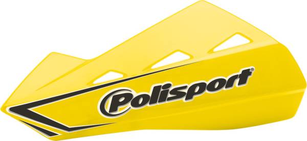 POLISPORT - QWEST HANDGUARDS W/PLASTIC MOUNTING KIT YELLOW RM 01 - Image 1