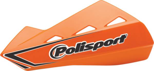 POLISPORT - QWEST HANDGUARDS W/PLASTIC MOUNTING KIT ORANGE KTM - Image 1