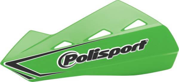 POLISPORT - QWEST HANDGUARDS W/PLASTIC MOUNTING KIT GREEN 05 - Image 1