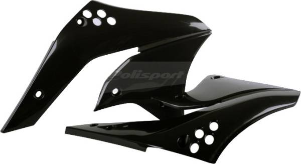 POLISPORT - RADIATOR SHROUDS BLACK - Image 1