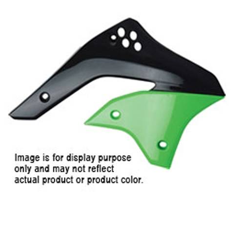 POLISPORT - RADIATOR SHROUD KAW GREEN - Image 1