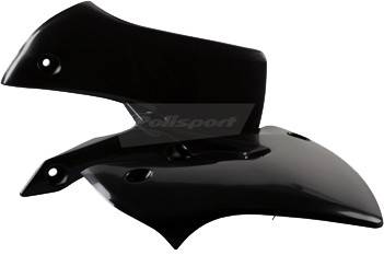 POLISPORT - RADIATOR SHROUDS BLACK - Image 1