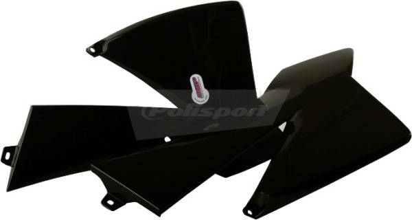 POLISPORT - RADIATOR SHROUDS BLACK - Image 1